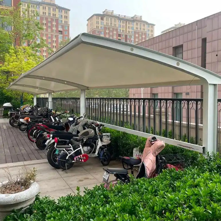 钦州膜结构电动车棚